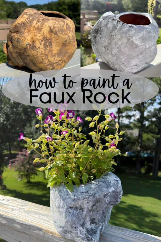 shop at blu faux garden stone painting painted rock