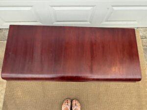 shopatblu cedar hope chest restoration stain removal