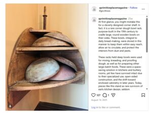 shopatblu vintage wood wall pocket planter dough bowl shelf