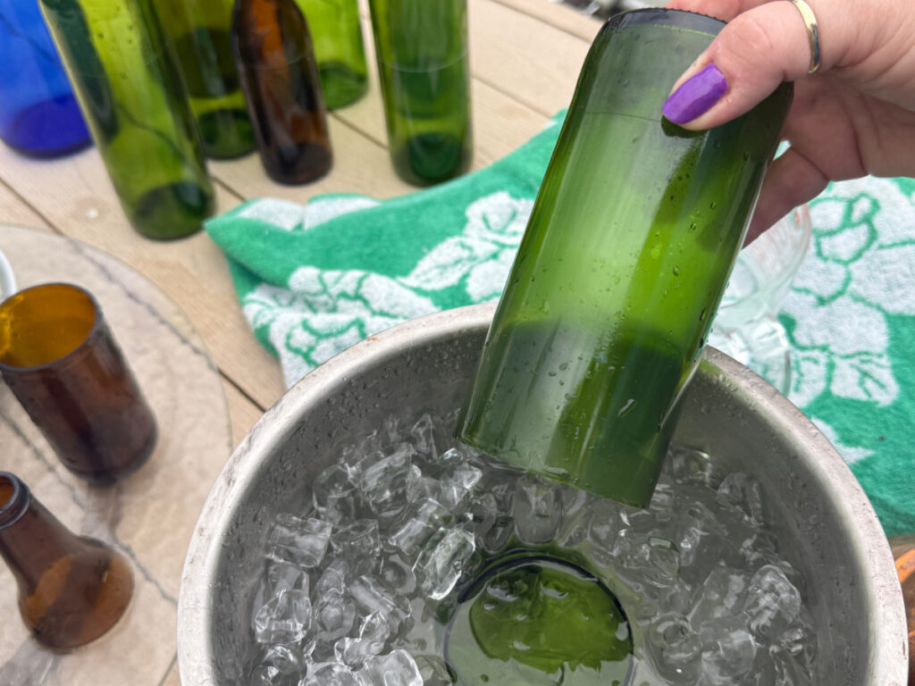 shopatblu wine bottle centerpiece snap