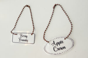shopatblu how to make liquor bottle tag label brandy