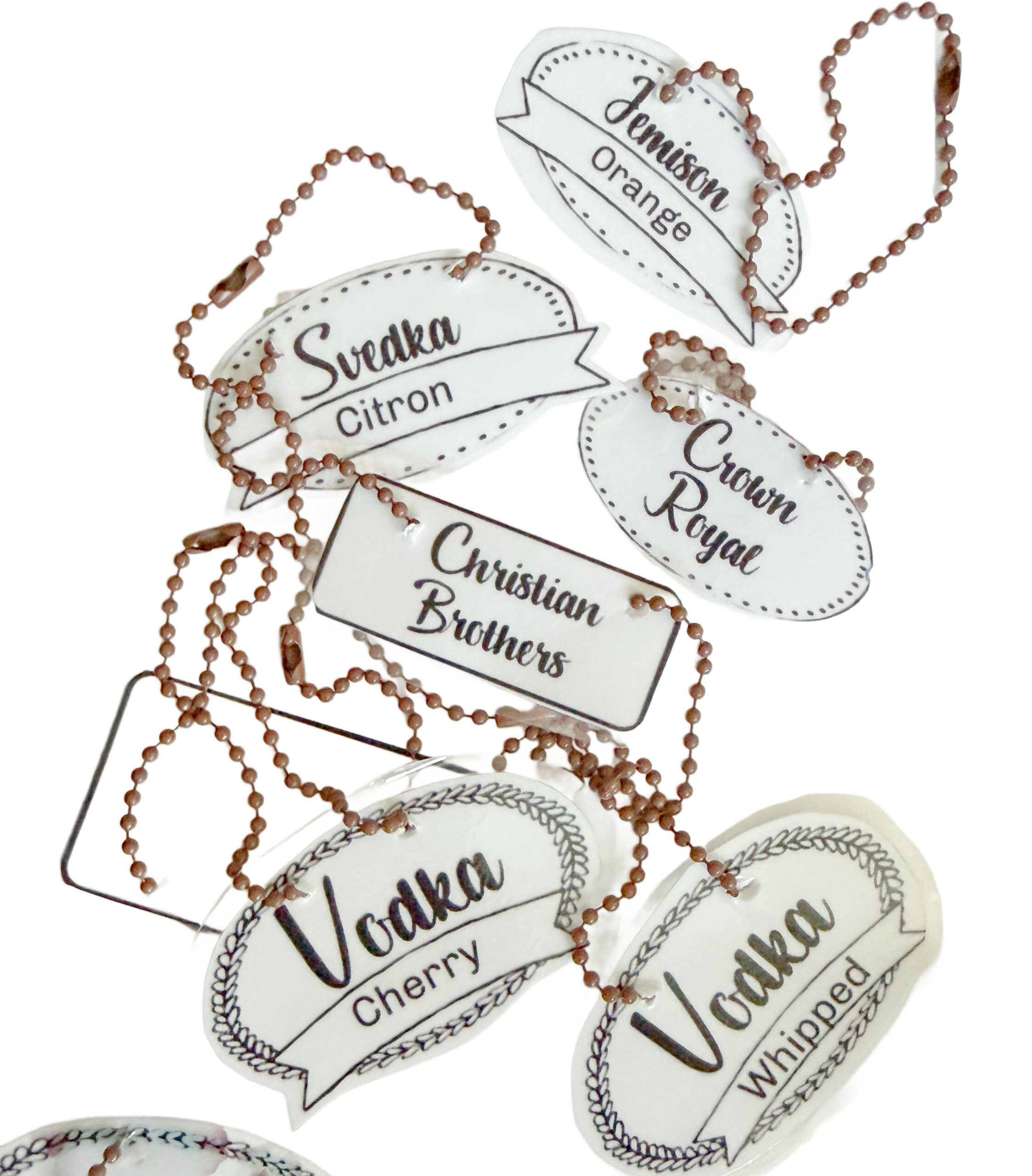 shopatblu how to make liquor bottle tag label variety