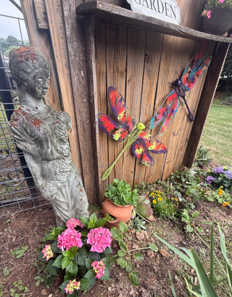 shopatblu antique garden mantle dragonflies
